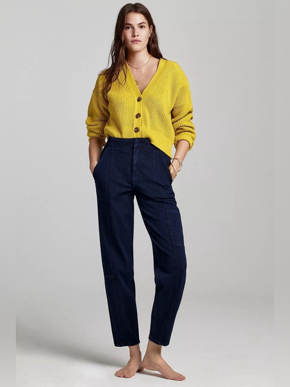 Anthropologie Pilcro Ultra High Rise Relaxed Jogger Jeans Resin Wash